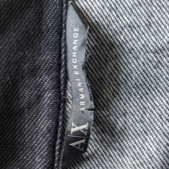 Armani Exchange cropped denim-look jacket. - Picture 2 of 4